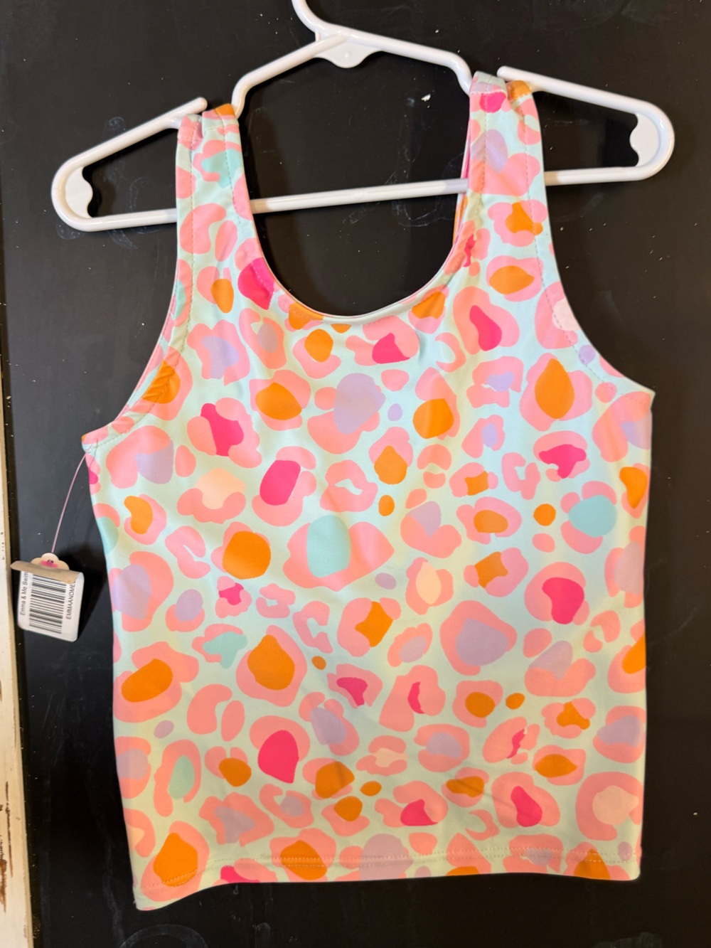 Girls' Multi-Color Leopard Print Yoga Tank